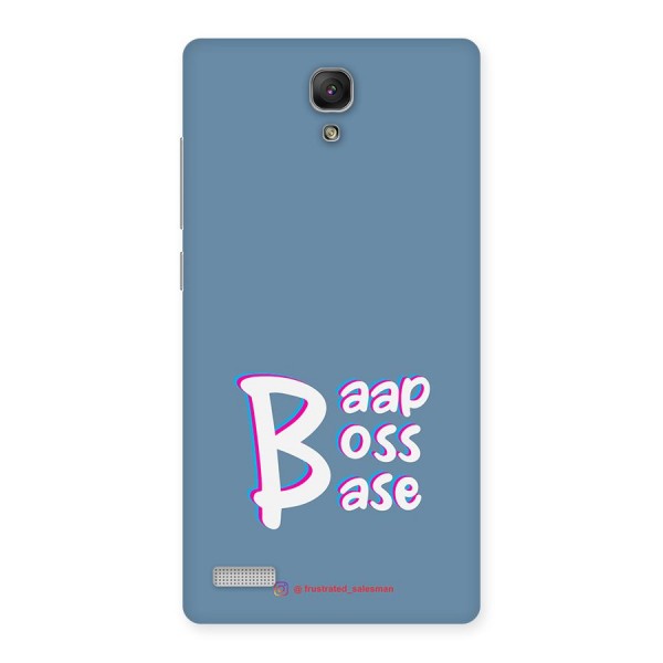 Baap Boss Base SteelBlue Back Case for Redmi Note