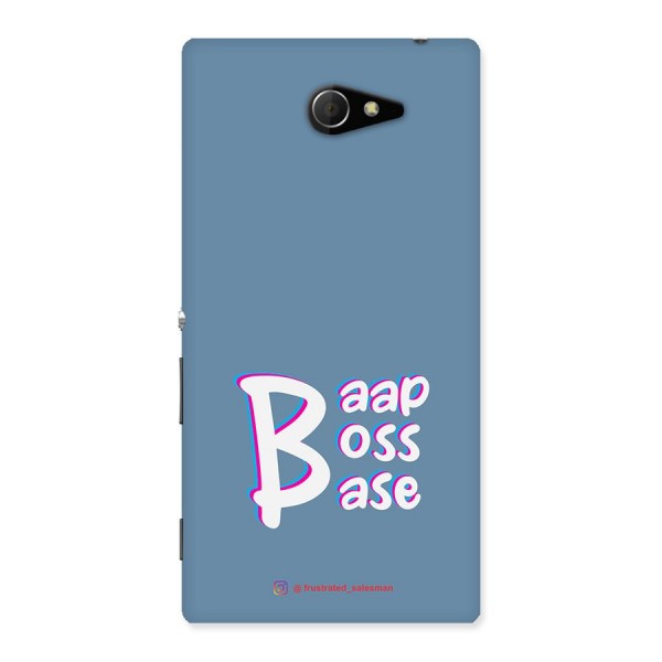 Baap Boss Base SteelBlue Back Case for Sony Xperia M2