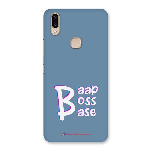 Baap Boss Base SteelBlue Back Case for Vivo V9