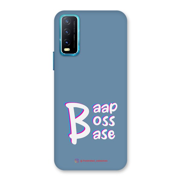 Baap Boss Base SteelBlue Back Case for Vivo Y12s