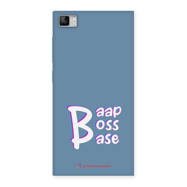 Baap Boss Base SteelBlue Back Case for Xiaomi Mi3