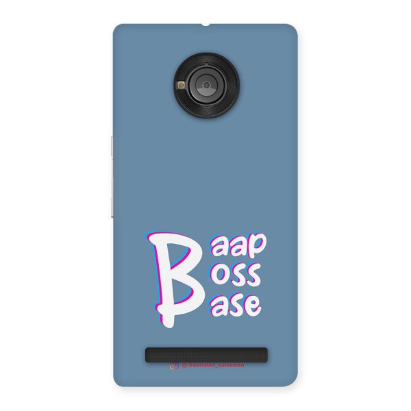 Baap Boss Base SteelBlue Back Case for Yu Yuphoria