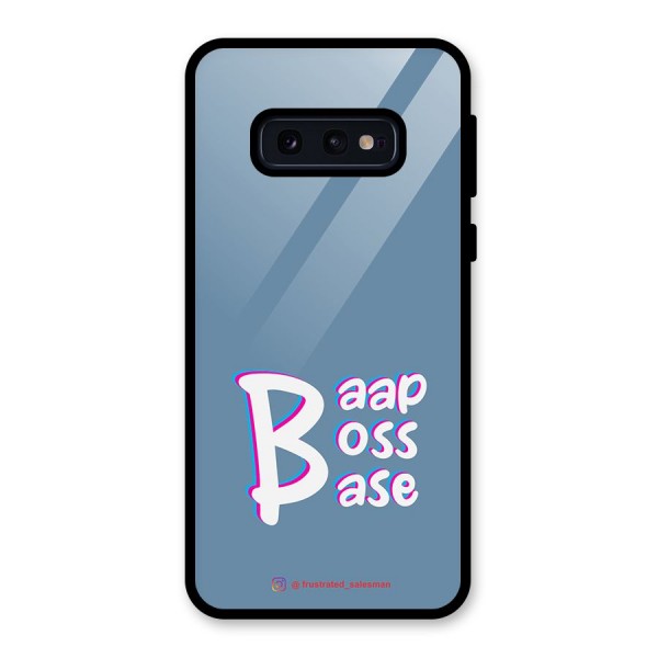 Baap Boss Base SteelBlue Glass Back Case for Galaxy S10e