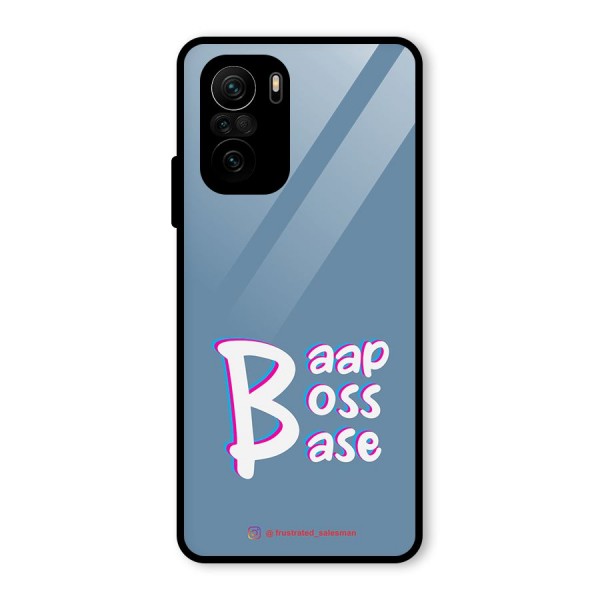 Baap Boss Base SteelBlue Glass Back Case for Mi 11x