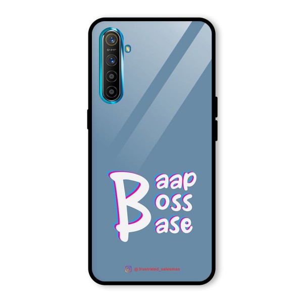 Baap Boss Base SteelBlue Glass Back Case for Realme XT