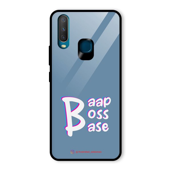 Baap Boss Base SteelBlue Glass Back Case for Vivo Y15