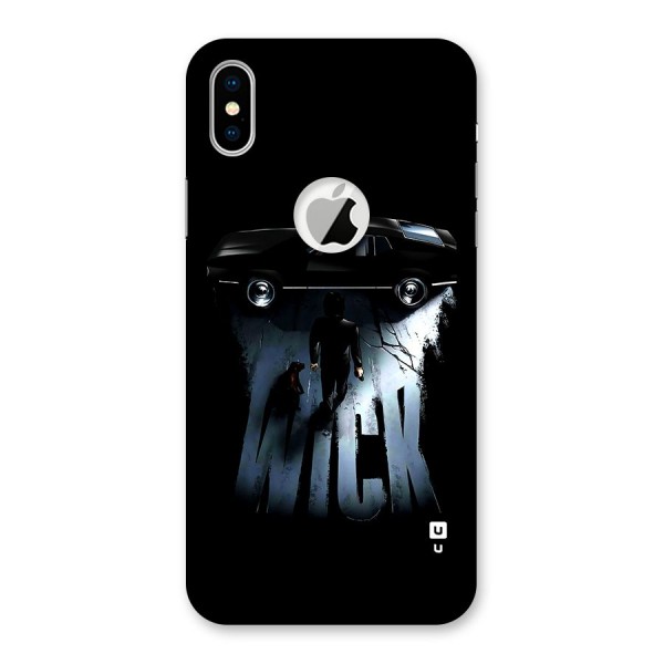 Baba Yaga Back Case for iPhone XS Logo Cut