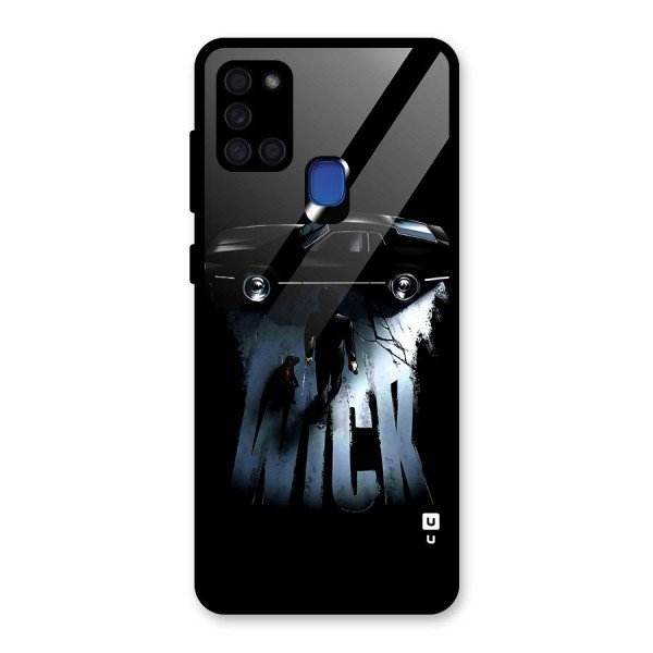 Baba Yaga Glass Back Case for Galaxy A21s