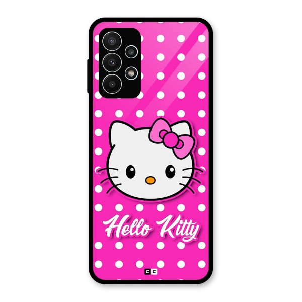 Baby Kitty Glass Back Case for Galaxy A23