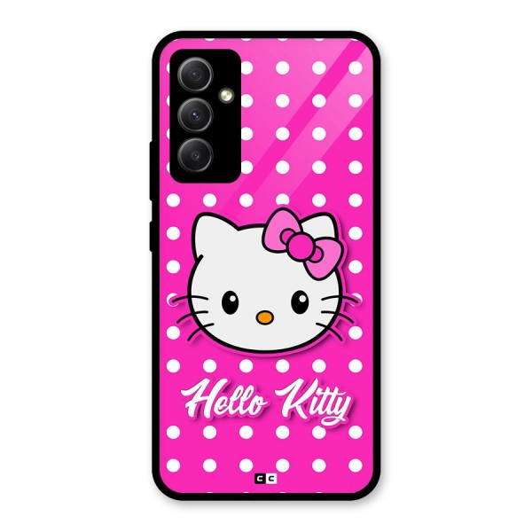 Baby Kitty Glass Back Case for Galaxy A34