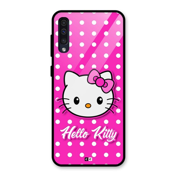 Baby Kitty Glass Back Case for Galaxy A50