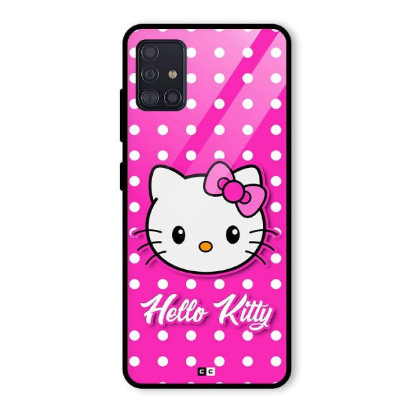 Baby Kitty Glass Back Case for Galaxy A51