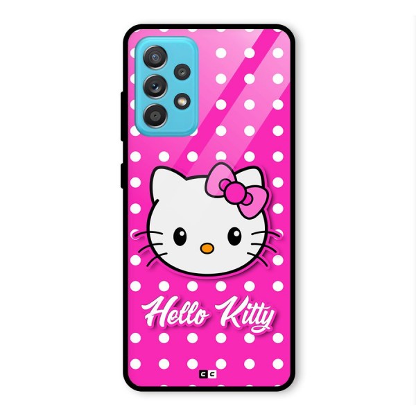 Baby Kitty Glass Back Case for Galaxy A52