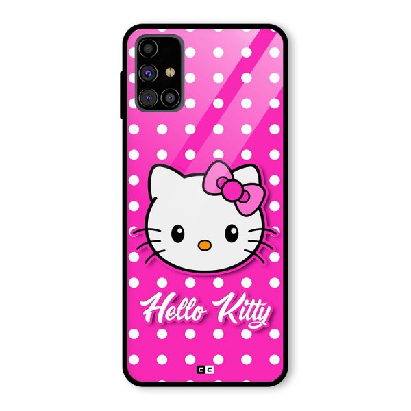 Baby Kitty Glass Back Case for Galaxy M31s