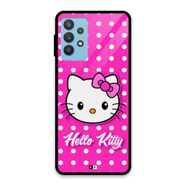 Baby Kitty Glass Back Case for Galaxy M32 5G