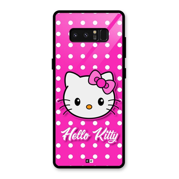 Baby Kitty Glass Back Case for Galaxy Note 8