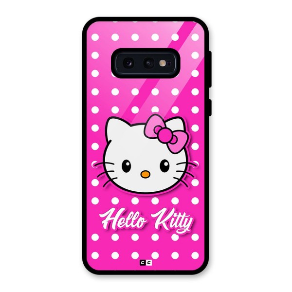 Baby Kitty Glass Back Case for Galaxy S10e