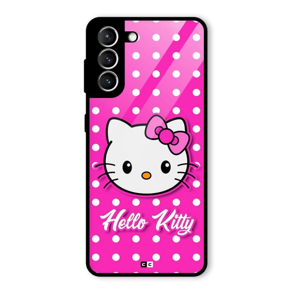 Baby Kitty Glass Back Case for Galaxy S21 5G