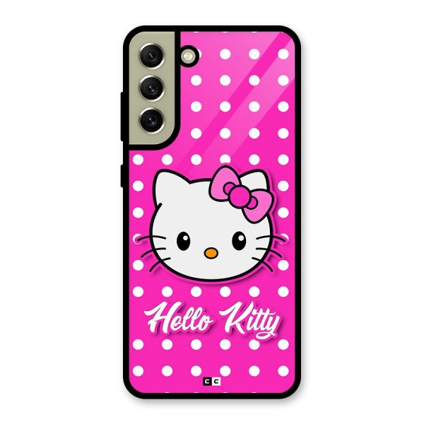 Baby Kitty Glass Back Case for Galaxy S21 FE 5G