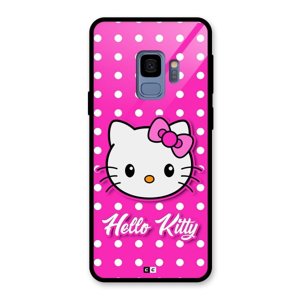 Baby Kitty Glass Back Case for Galaxy S9