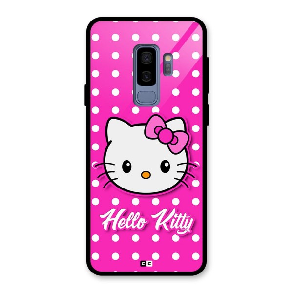 Baby Kitty Glass Back Case for Galaxy S9 Plus