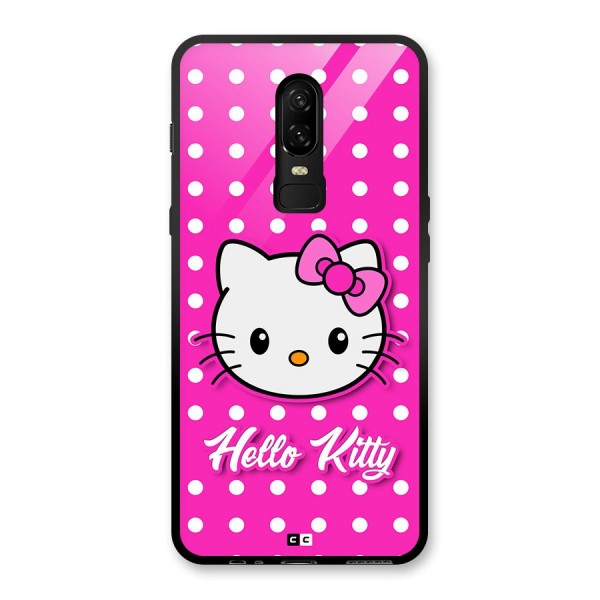 Baby Kitty Glass Back Case for OnePlus 6