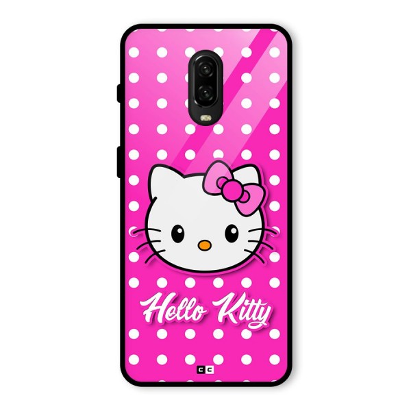 Baby Kitty Glass Back Case for OnePlus 6T