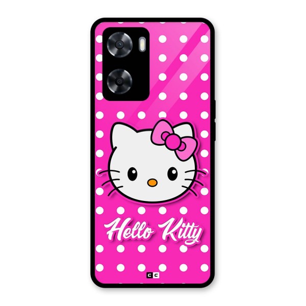 Baby Kitty Glass Back Case for Oppo A57 2022