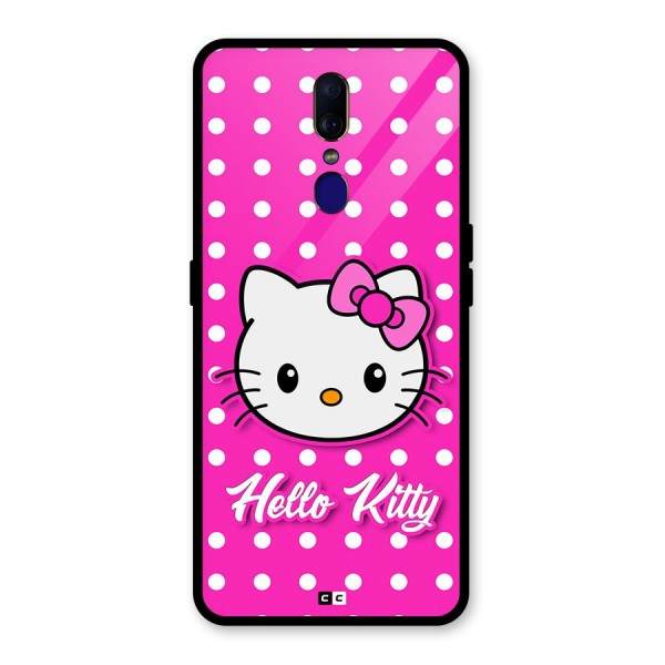 Baby Kitty Glass Back Case for Oppo F11