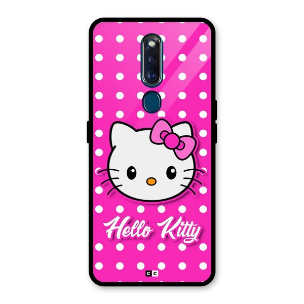 Baby Kitty Glass Back Case for Oppo F11 Pro