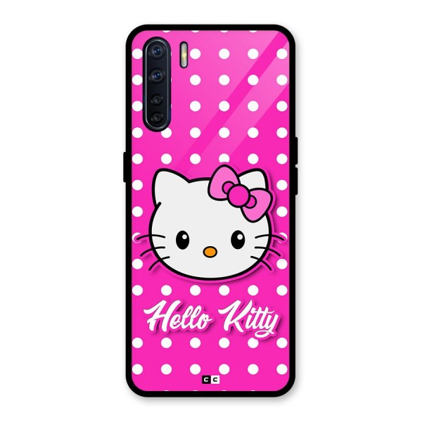 Baby Kitty Glass Back Case for Oppo F15