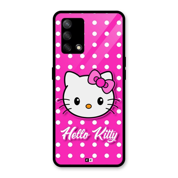 Baby Kitty Glass Back Case for Oppo F19s