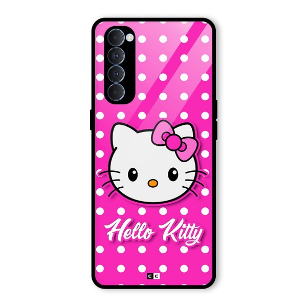 Baby Kitty Glass Back Case for Oppo Reno4 Pro