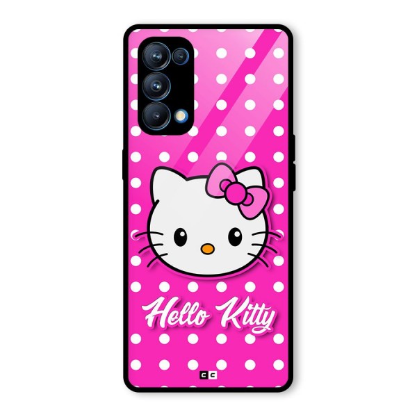 Baby Kitty Glass Back Case for Oppo Reno5 Pro 5G