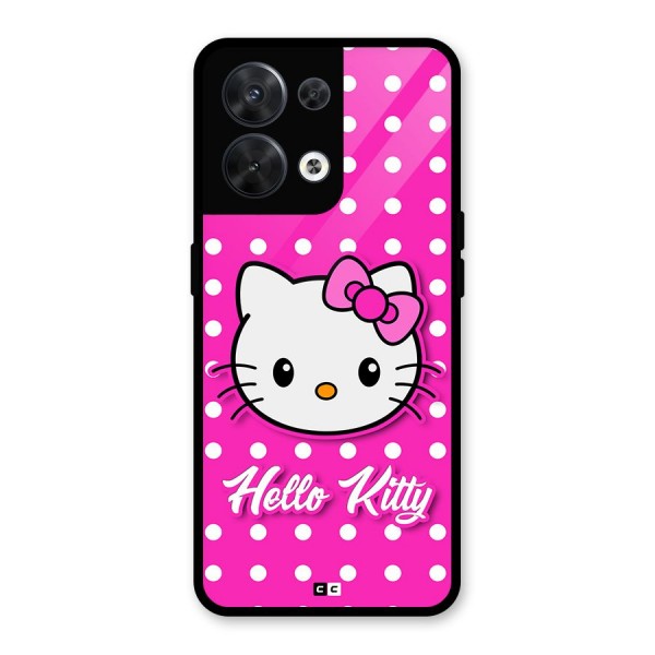 Baby Kitty Glass Back Case for Oppo Reno8 5G