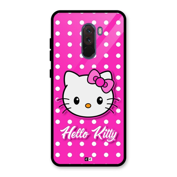 Baby Kitty Glass Back Case for Poco F1