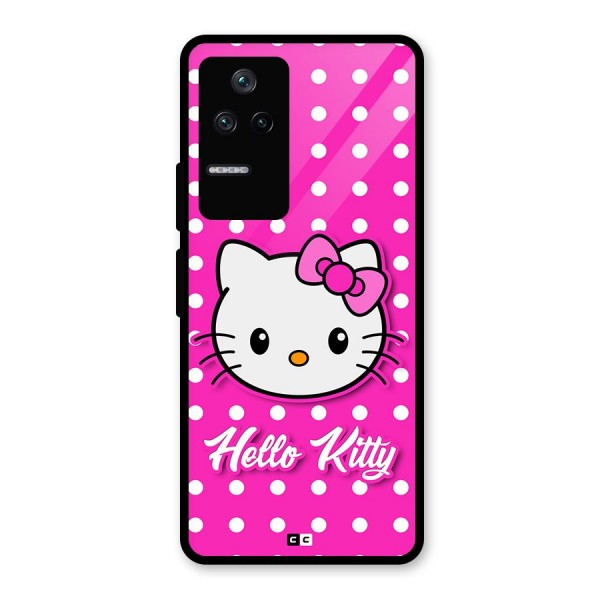 Baby Kitty Glass Back Case for Poco F4 5G