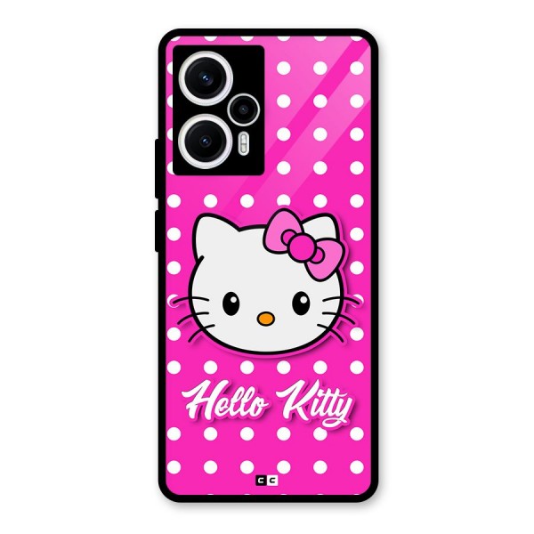 Baby Kitty Glass Back Case for Poco F5