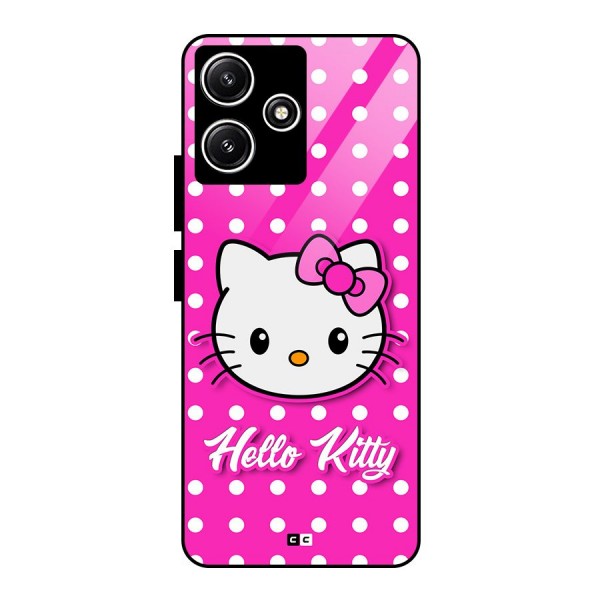 Baby Kitty Glass Back Case for Poco M6 Pro