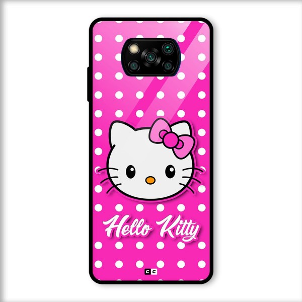 Baby Kitty Glass Back Case for Poco X3