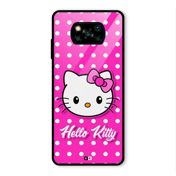 Baby Kitty Glass Back Case for Poco X3 Pro