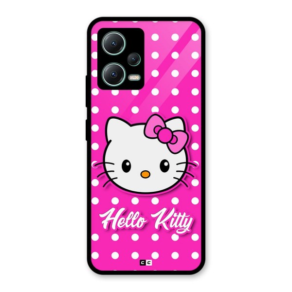 Baby Kitty Glass Back Case for Poco X5