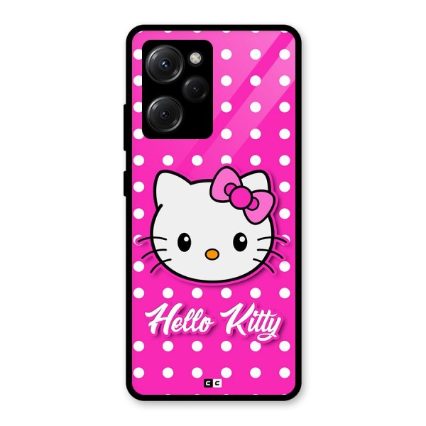 Baby Kitty Glass Back Case for Poco X5 Pro