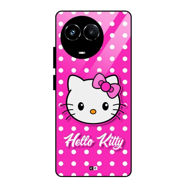 Baby Kitty Glass Back Case for Realme 11X