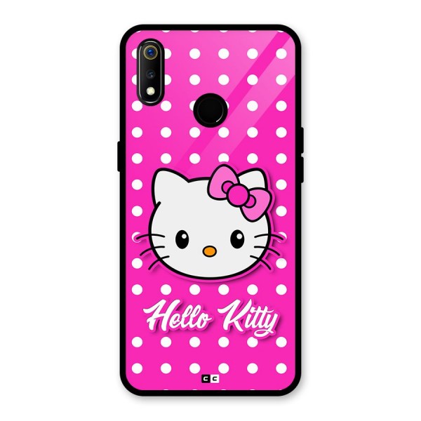 Baby Kitty Glass Back Case for Realme 3