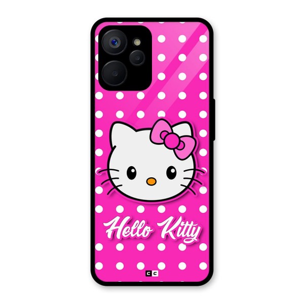 Baby Kitty Glass Back Case for Realme 9i 5G