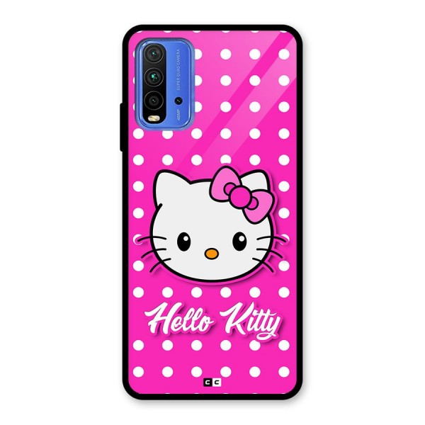 Baby Kitty Glass Back Case for Redmi 9 Power