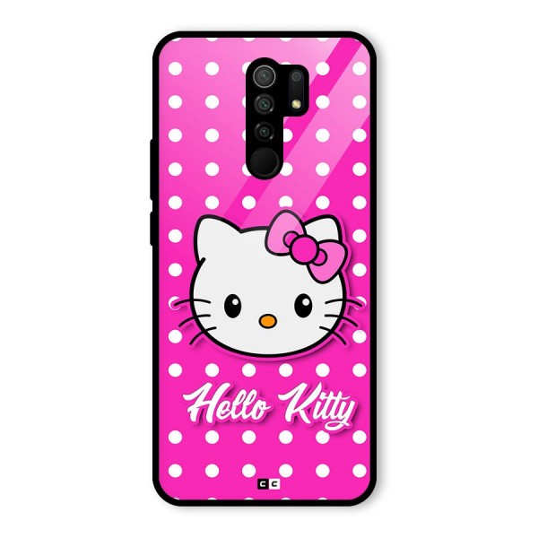 Baby Kitty Glass Back Case for Redmi 9 Prime