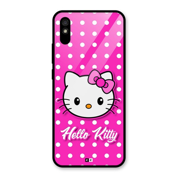 Baby Kitty Glass Back Case for Redmi 9i