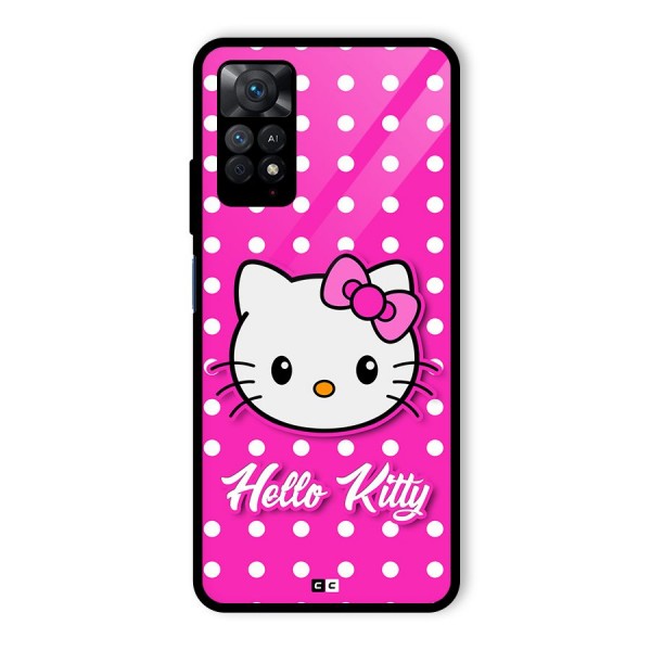 Baby Kitty Glass Back Case for Redmi Note 11 Pro